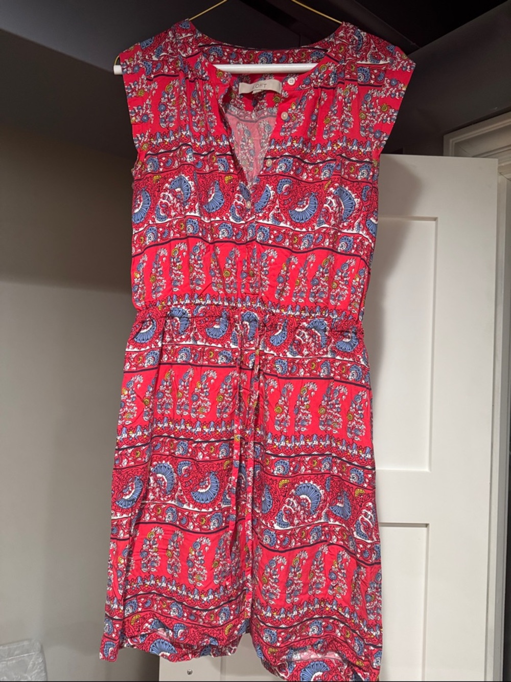 LOFT Bright Red Dress